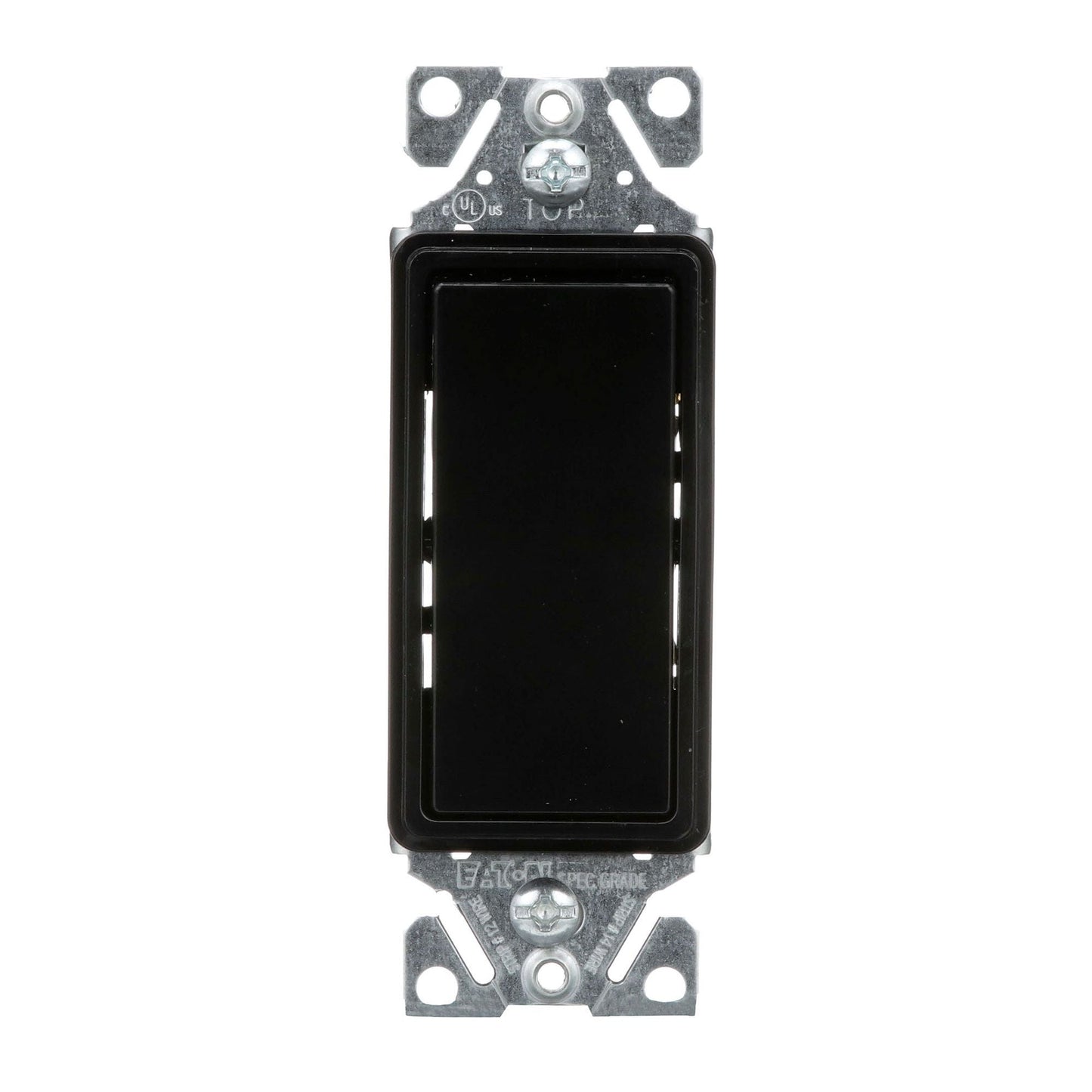 Interrupteur décora Eaton 15A 1P 120/277V NOIR 7501BK Kmo Électrique