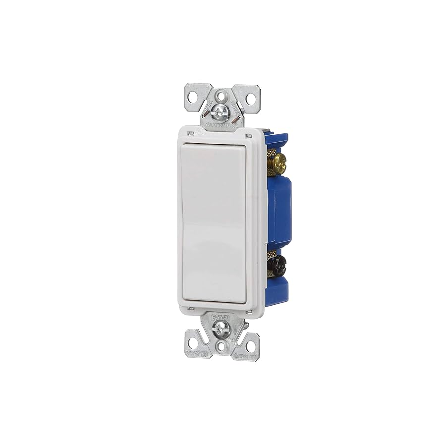Interrupteur Eaton 15A 4 voies decora blanc 7504W Kmo Électrique