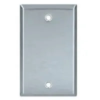 Plaque 1G Eaton vierge inox 93151 Kmo Électrique