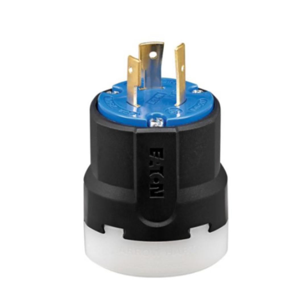 Fiche verrouillable Eaton 30A 3P 3PH 4F 250V NOIR/NOIR AHCL1530P Kmo Électrique