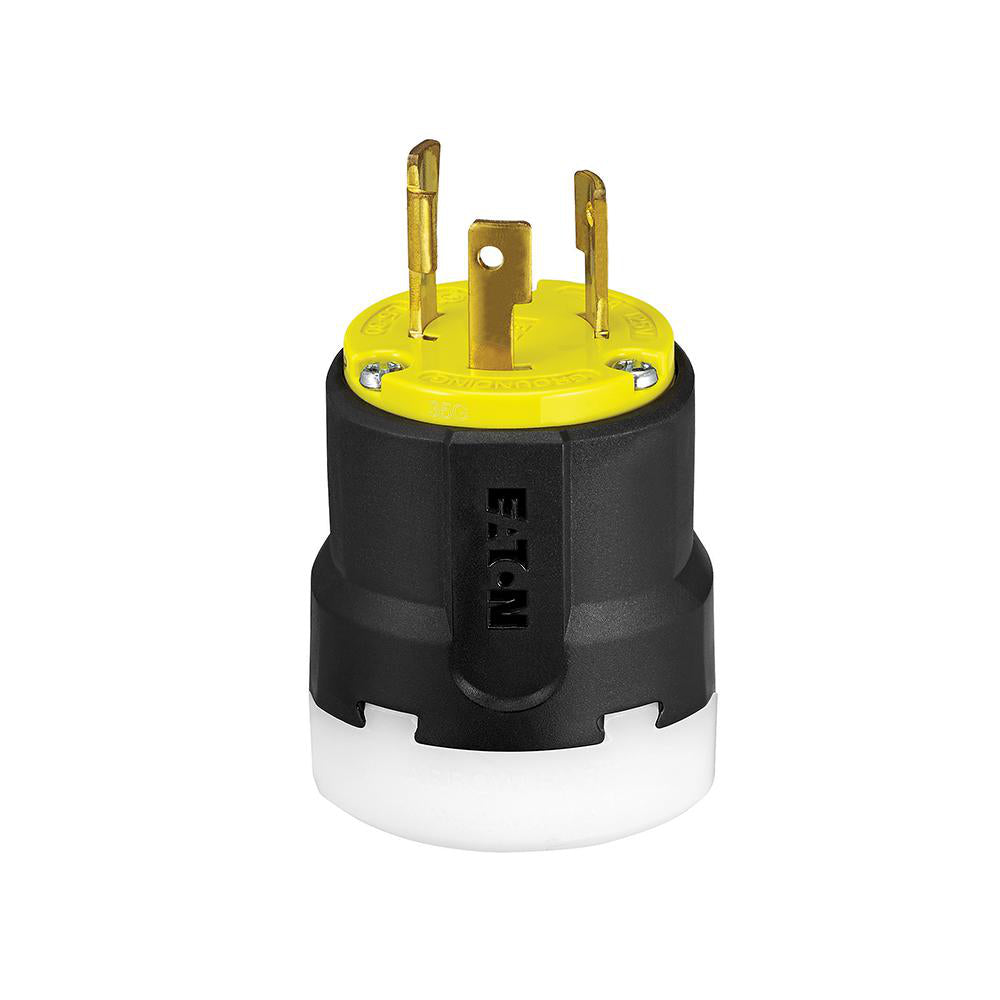 Fiche verrouillable Eaton 30A 2P 3F 125V JAUNE/NOIR AHCL530P Kmo Électrique