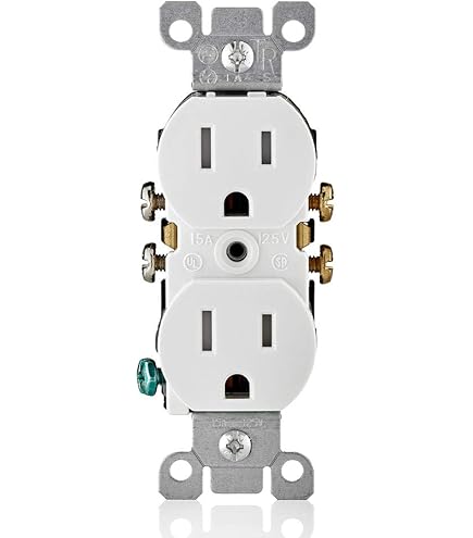 Prise 20A Hubbell HUBCR20WHI Kmo Électrique