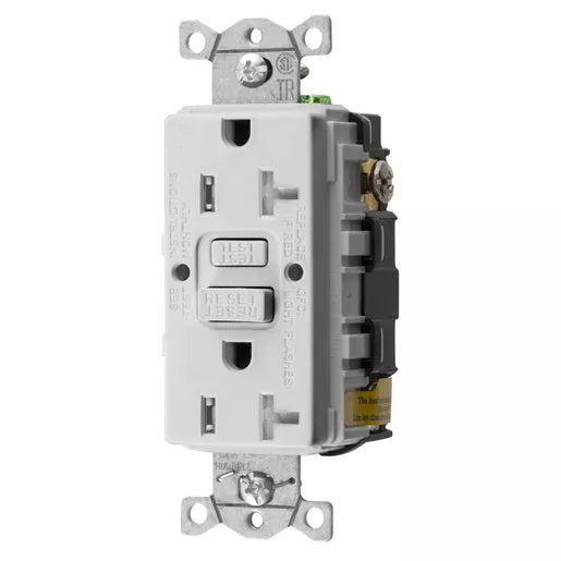 Prise 20A 125V Hubbell HUBGFTRST20W Kmo Électrique