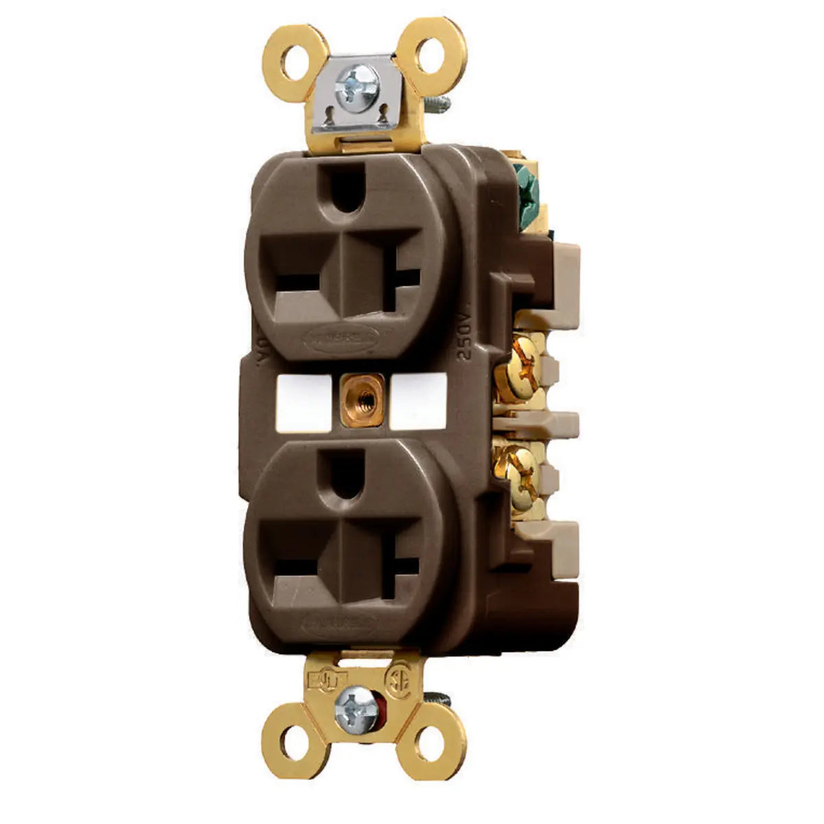 Prise Hubbell 20A 240V Brun HUBHBL5462 Kmo Électrique