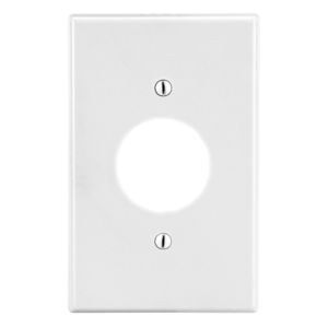 Plaque murale ronde pour prise 240V Hubbell HUBP7W Kmo Électrique