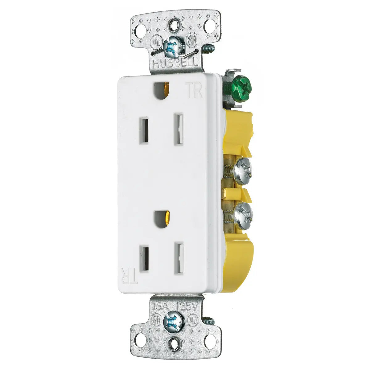 Prise décora Hubbell 15A TR HUBRRD15SWTR Kmo Électrique