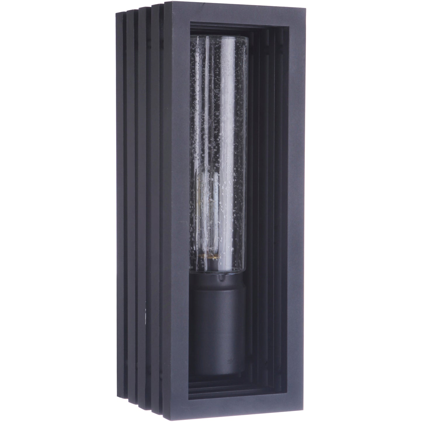 Luminaire Craftmade applique murale d'extérieur noire texturée Carmel 1 ampoule 17 pouces ZA2810-TB Kmo Électrique