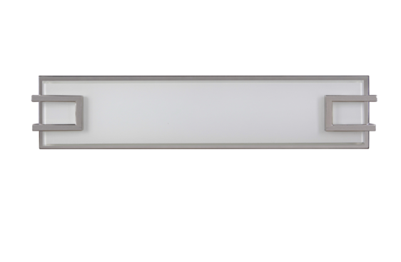 Luminaire Craftmade applique murale à 1 lumière à LED, finition nickel poli 13920PLN-LED Kmo Électrique