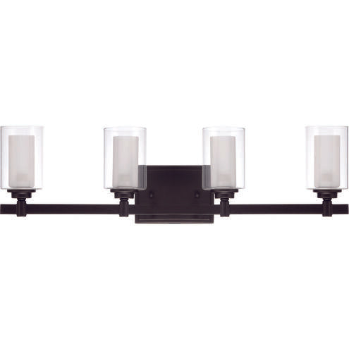 Luminaire Craftmade applique murale Neighborhood Celeste à 4 lumières, couleur expresso 16727ESP4 Kmo Électrique