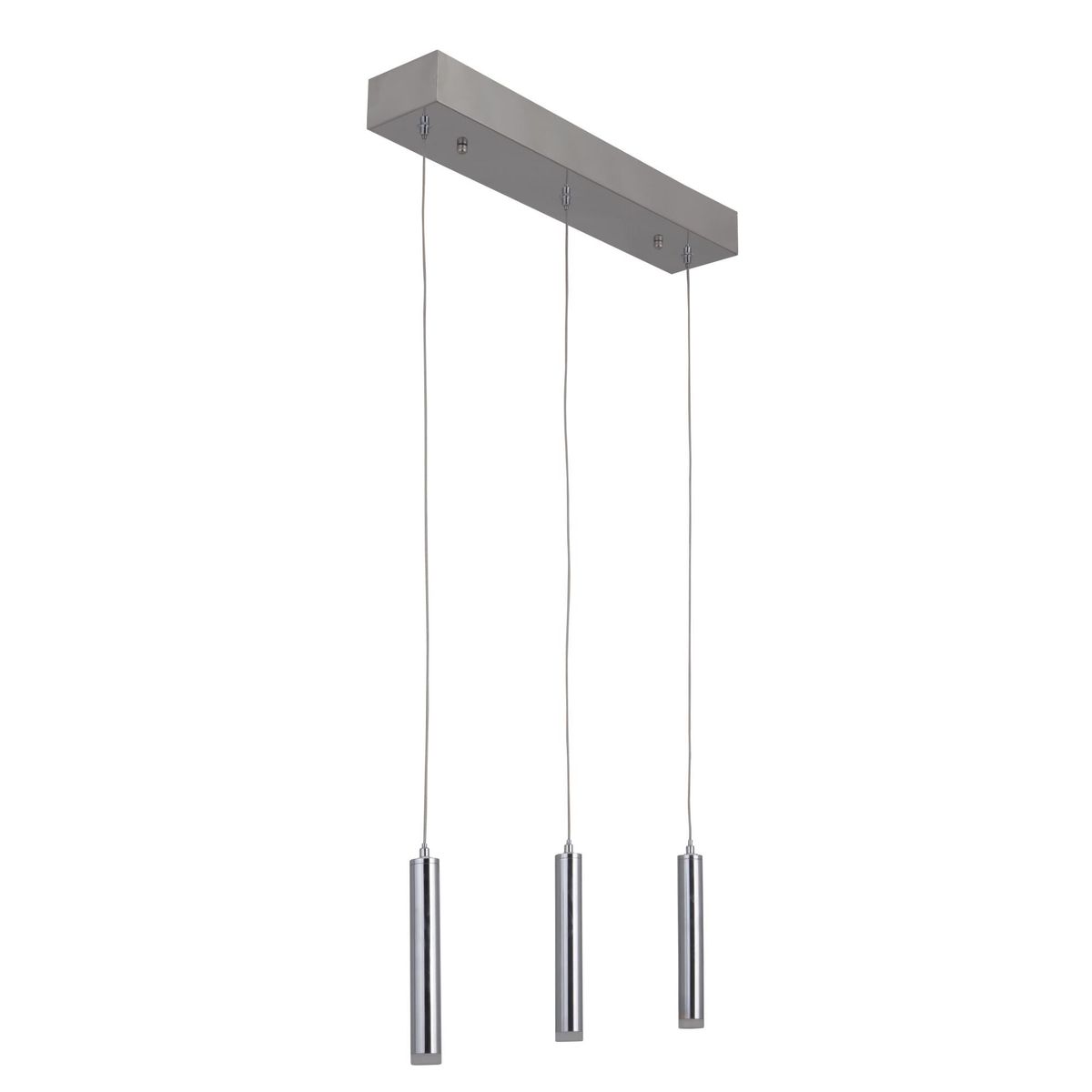 Luminaire Craftmade Suspension à 3 lumières LED 47593-CH-LED Kmo Électrique