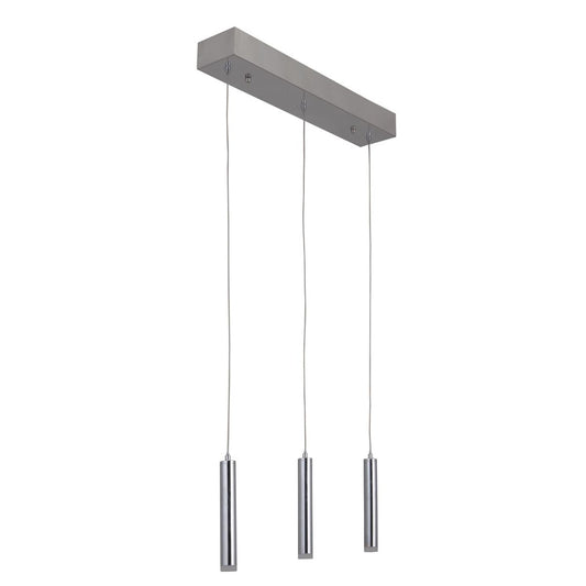 Luminaire Craftmade Suspension à 3 lumières LED 47593-CH-LED Kmo Électrique