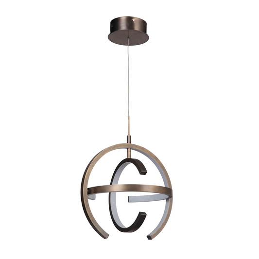 Luminaire Craftmade Laiton vieilli artisanal Dolby Patina Moderne 47891-PAB-LED Kmo Électrique