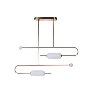 Luminaire Craftmade Plafonnier LED Tuli 43,3 pouces en laiton satiné 53874-SB-LED Kmo Électrique