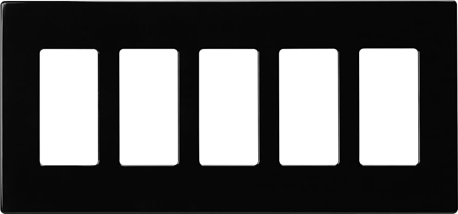 Plaque Eaton Décora polycarbonate NOIR 1 à 5 espaces Kmo Électrique