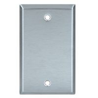 Plaque 1G Eaton vierge inox 93151