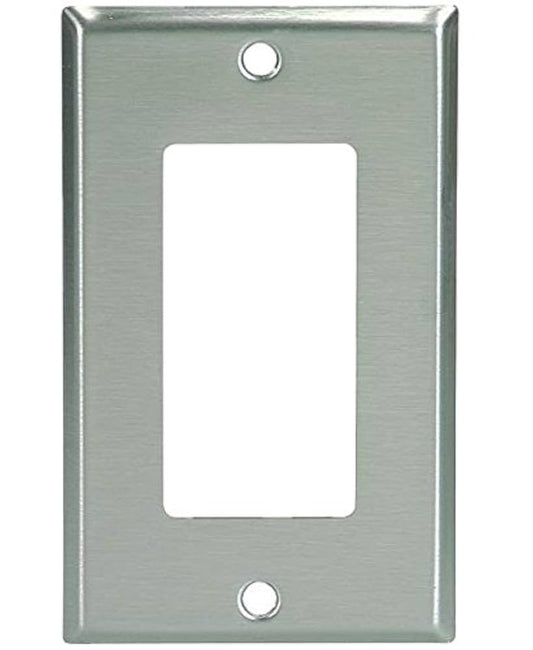 Plaque 1G Eaton Décora inox 93401