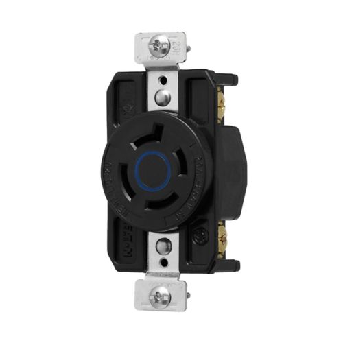 Prise verrouillable Eaton 20A 3P 3PH 4F 250V NOIR/NOIR AHCL1520R Kmo Électrique