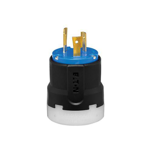Fiche verrouillable Eaton 20A 2P 3F 250V NOIR/NOIR AHCL620P