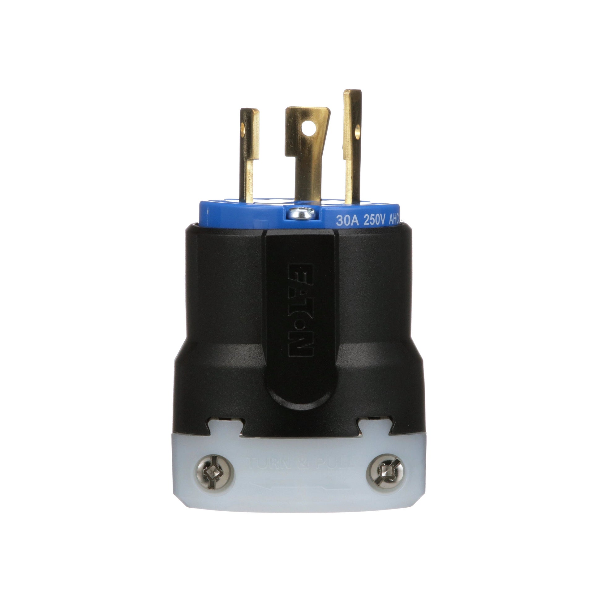 Fiche verrouillable Eaton 30A 2P 1PH 3F 250V NOIR/NOIR AHCL630P Kmo Électrique