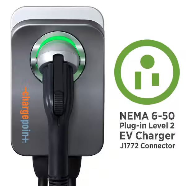 Borne Charge Point niveau 2 Nema 6-50/48A CPH50NEMA650L23 Kmo Électrique