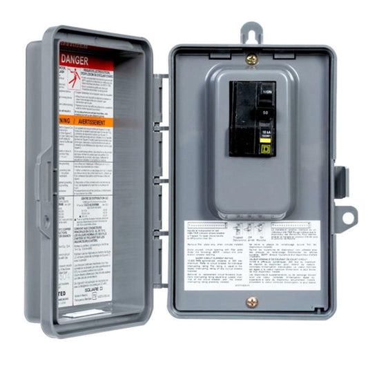 Panneau piscine/spa disjoncteur 1-20A-2P DDFT 3F 120/240V NE-3R SCH-CQOE220GFINM Kmo Électrique
