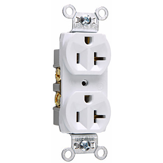 Prise double Eaton 20A 125V blanc CR20W