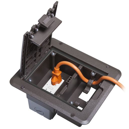 Boitier prise extérieur encastré (bronze) HUBDOCK320ZCN Kmo Électrique