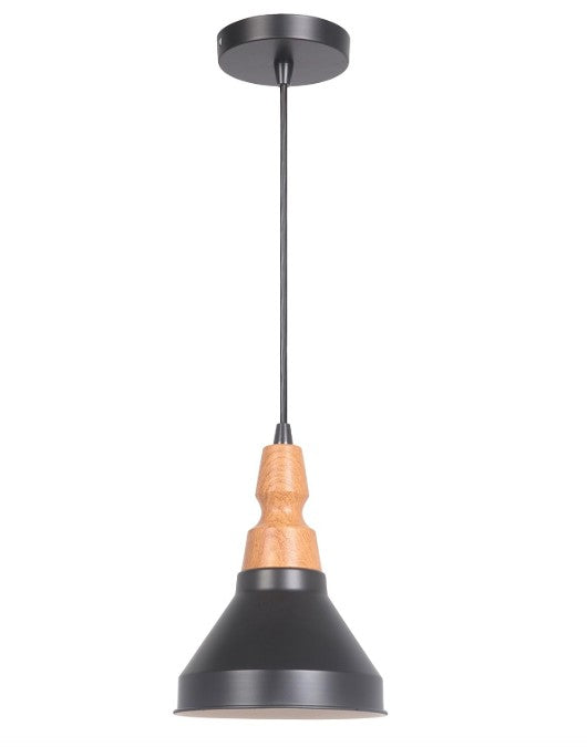 Luminaire Craftmade Suspension miniature, noir mat avec noir mat P767MBK1 Kmo Électrique