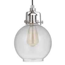 Luminaire Craftmade Plafonnier mini suspendu Gallery State House à 1 lumière, 7,75 pouces, en nickel poli P830PLN1-C Kmo Électrique
