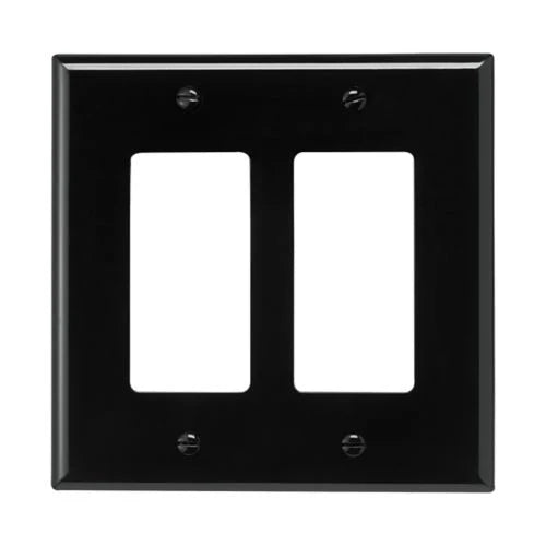 Plaque Eaton Décora polycarbonate NOIR 1 à 5 espaces Kmo Électrique