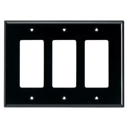 Plaque Eaton Décora polycarbonate NOIR 1 à 5 espaces Kmo Électrique