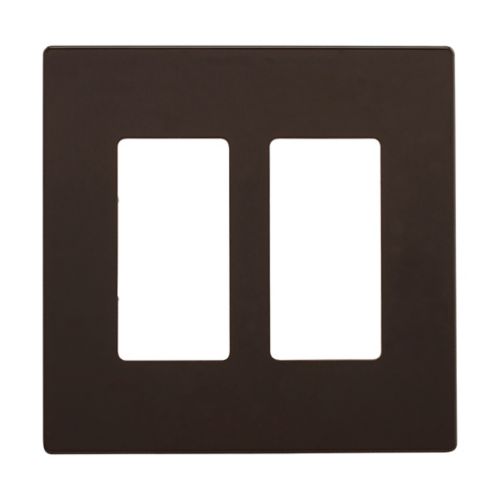 Plaque Eaton Décora sans vis noir de 1 à 4 espaces Kmo Électrique
