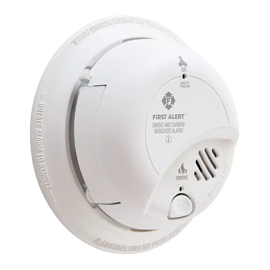 Détecteur de monoxyde de carbone et de fumée Électrochimique et ionisation Câblé 120 V AC Pile 9 V SC9120BA Kmo Électrique