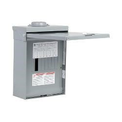 Panneau extérieur 100A, 8 circuits 120/240V SCH-QO8L100RB Kmo Électrique