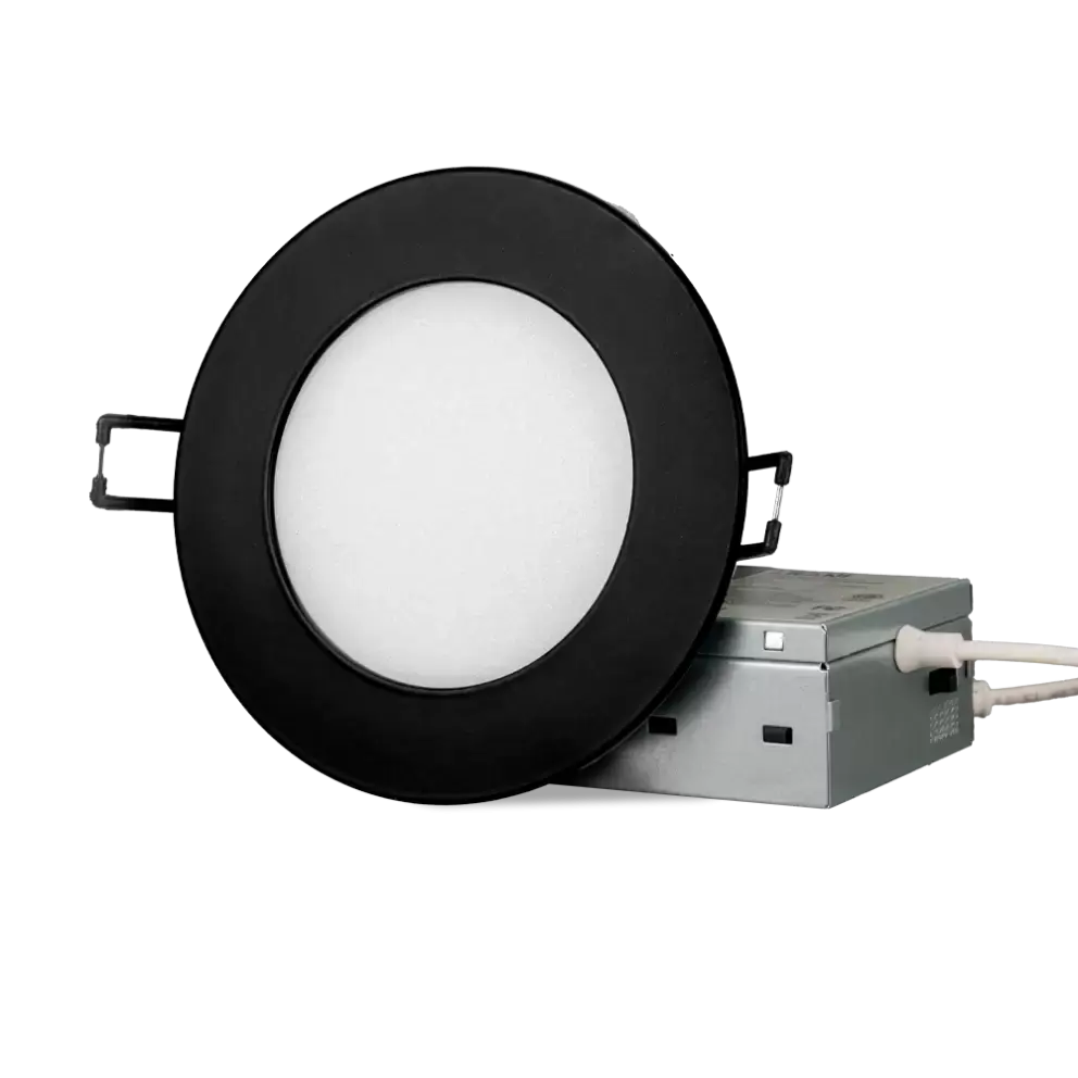 Encastré 4'' standard blanc ou noir Kmo Électrique