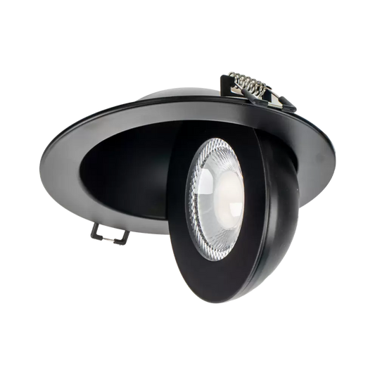 Encastré DEL, Arani noir pivotant SLFL4-VAR-R-BK-V4