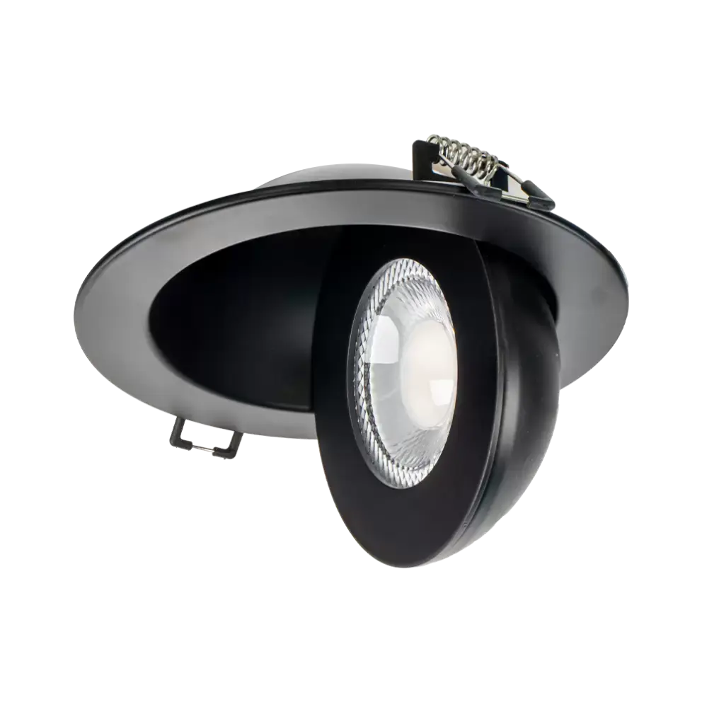 Encastré pivotant 4'' DEL blanc ou noir Kmo Électrique