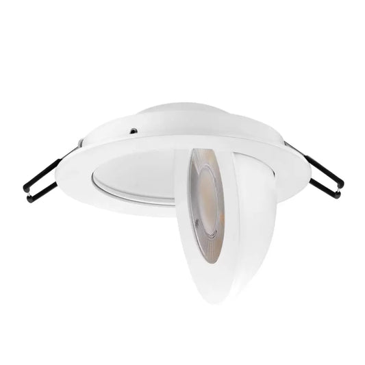 Encastré pivotant 4'' blanc DEL SLFL4-VAR-R-WH-V4