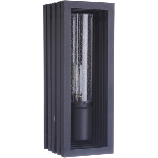 Luminaire Craftmade applique murale d'extérieur noire texturée Carmel 1 ampoule 17 pouces ZA2810-TB Kmo Électrique