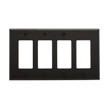 Plaque Eaton Décora polycarbonate NOIR 1 à 5 espaces Kmo Électrique