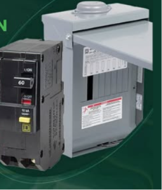 Panneau extérieur 8 circuits avec disjoncteur pour spa 60A GFCI SCH-CQO6E260GFIVB